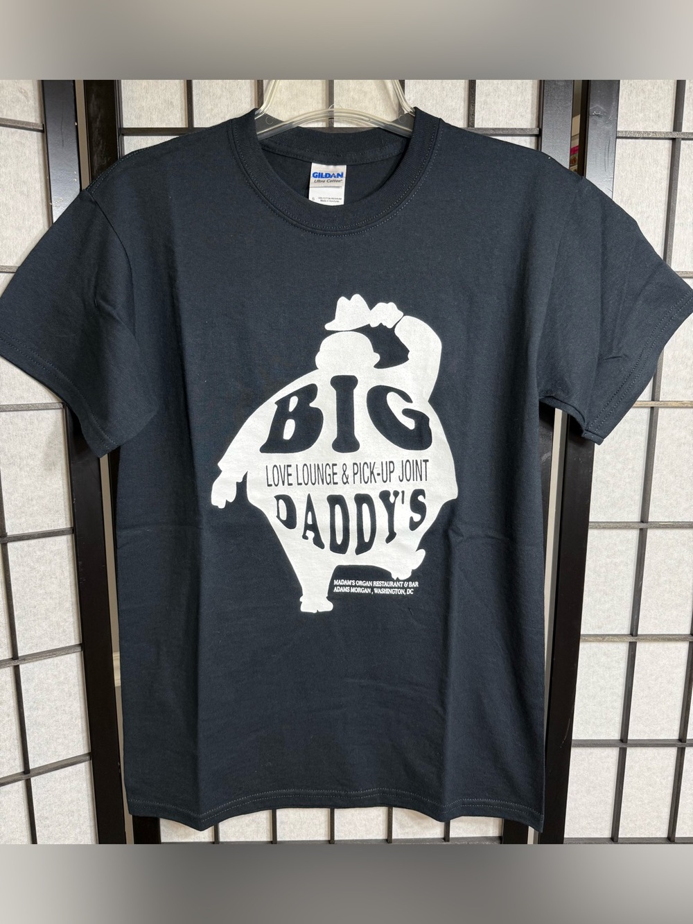 Black & White Graphic T-Shirt Big Daddy's Love Lounge & Pick-Up Joint Small